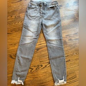 KanCan Gray Skinny Jeans with Faded Wash